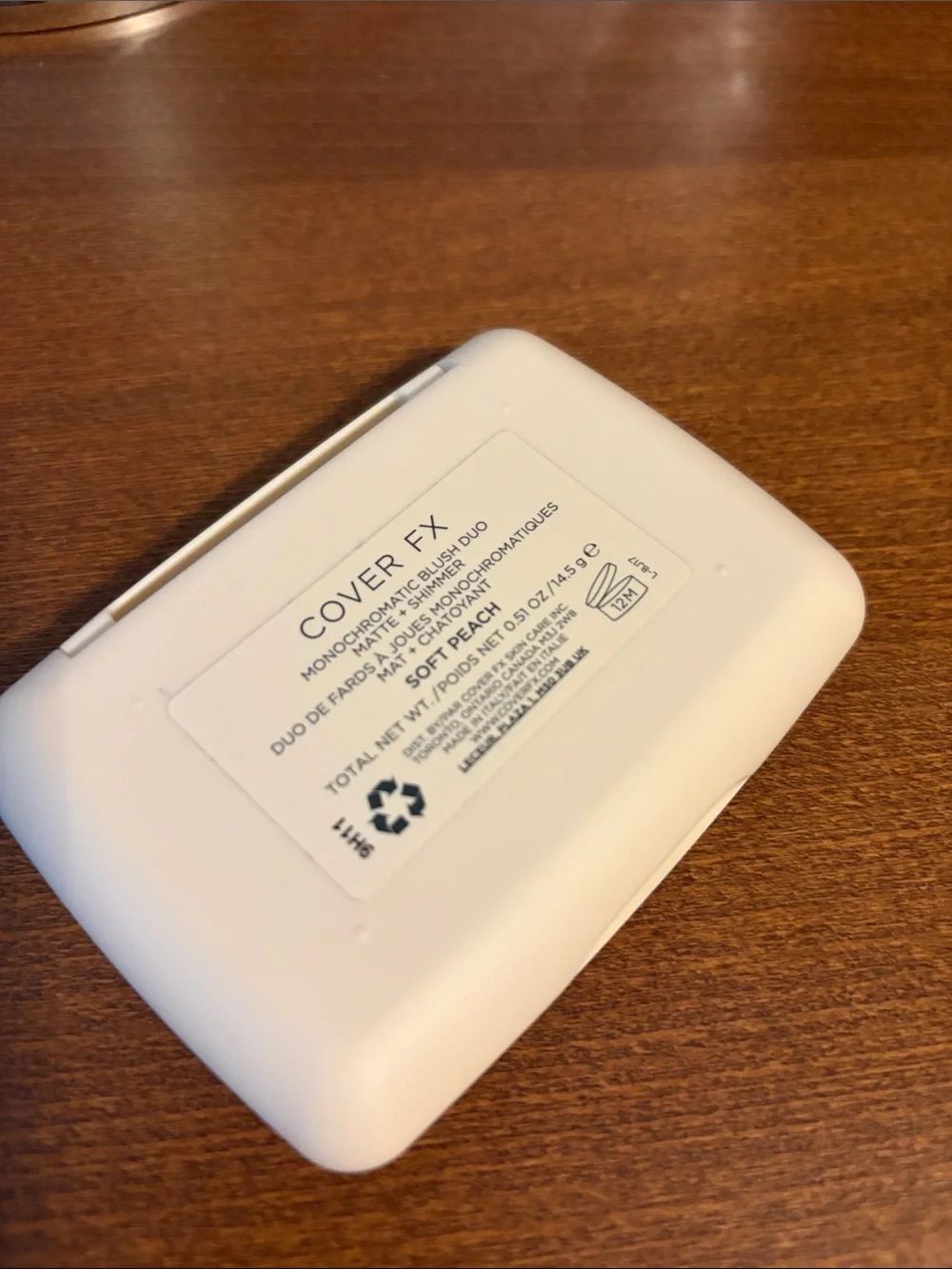 COVER FX Compact Powder Case — Soft Peach